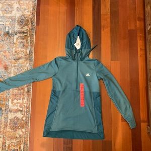 Green Adidas Lightweight Quarter Zip